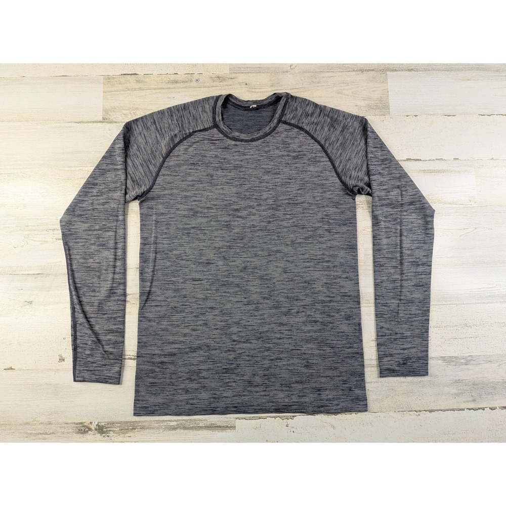 Lululemon Shirt Mens Small Blue Heather Metal Vent Tech 2.0 Long Sleeve